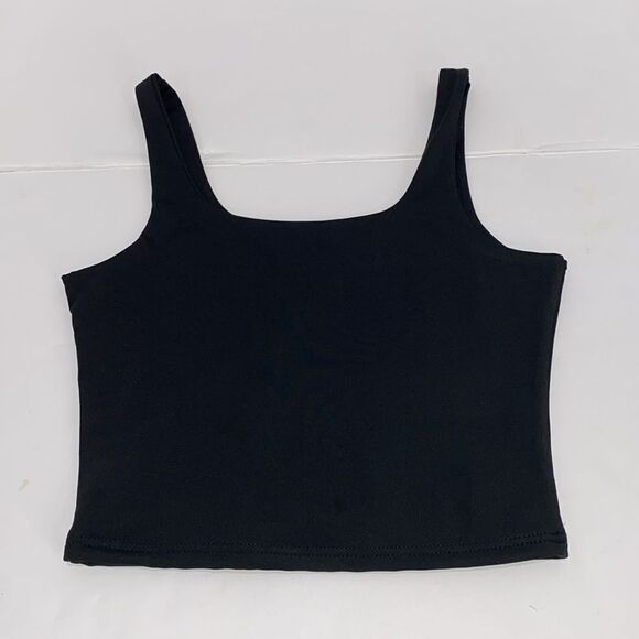 Lizette Collection Women's Black Square Neck Tank Top Size Large New With Tags - Picture 5 of 8